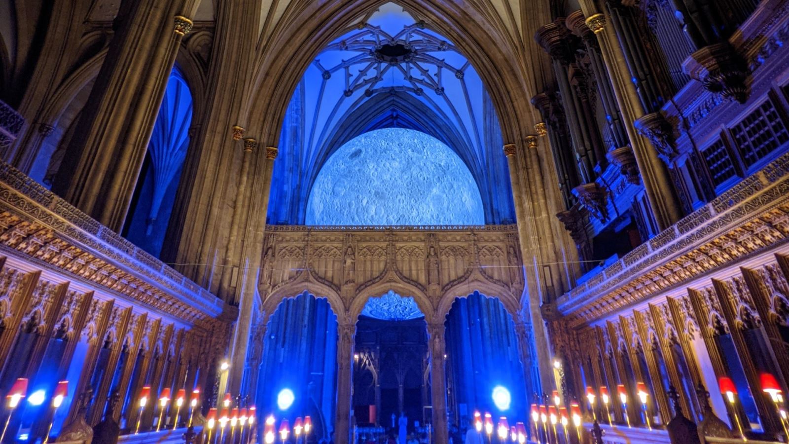 Luke Jerram's Museum of the Moon at Bristol Cathedral